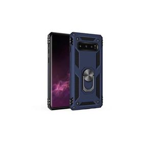 Microsonic Samsung Galaxy S10 Plus Military Ring Holder Lacivert Kılıf