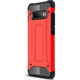 Microsonic Samsung Galaxy S10 Plus Rugged Armor Kırmızı Kılıf