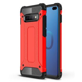Microsonic Samsung Galaxy S10 Plus Rugged Armor Kırmızı Kılıf