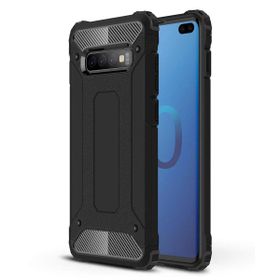 Microsonic Samsung Galaxy S10 Plus Rugged Armor Siyah Kılıf