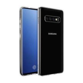 Microsonic Samsung Galaxy S10 Plus Transparent Soft Beyaz Kılıf