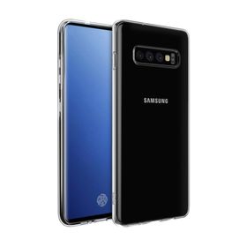 Microsonic Samsung Galaxy S10 Plus Transparent Soft Beyaz Kılıf