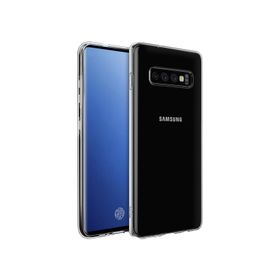 Microsonic Samsung Galaxy S10 Plus Transparent Soft Beyaz Kılıf