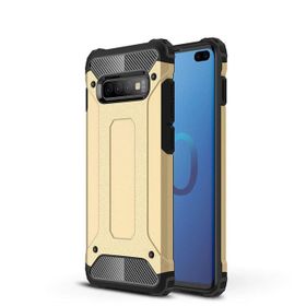 Microsonic Samsung Galaxy S10 Rugged Armor Gold Kılıf