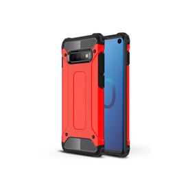 Microsonic Samsung Galaxy S10 Rugged Armor Kırmızı Kılıf