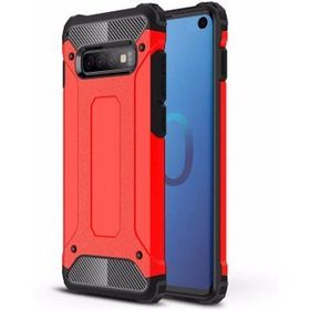 Microsonic Samsung Galaxy S10 Rugged Armor Kırmızı Kılıf