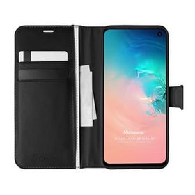 Microsonic Samsung Galaxy S10e Delux Leather Wallet Siyah Kılıf