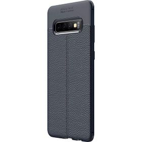 Microsonic Samsung Galaxy S10e Deri Dokulu Lacivert Silikon Kılıf