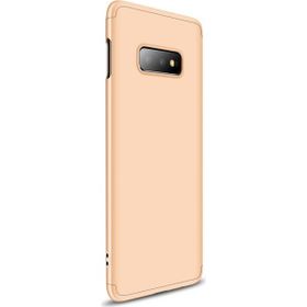 Microsonic Samsung Galaxy S10e Double Dip 360 Protective Gold Kılıf