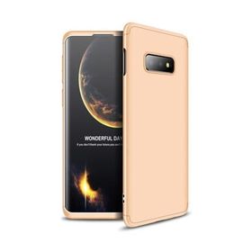 Microsonic Samsung Galaxy S10e Double Dip 360 Protective Gold Kılıf