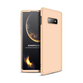 Microsonic Samsung Galaxy S10e Double Dip 360 Protective Gold Kılıf