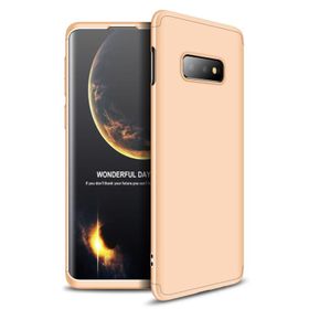 Microsonic Samsung Galaxy S10e Double Dip 360 Protective Gold Kılıf