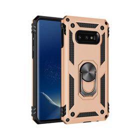 Microsonic Samsung Galaxy S10e Military Ring Holder Gold Kılıf