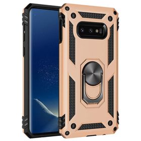 Microsonic Samsung Galaxy S10e Military Ring Holder Gold Kılıf