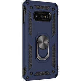 Microsonic Samsung Galaxy S10e Military Ring Holder Lacivert Kılıf
