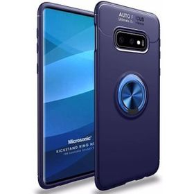 Microsonic Samsung Galaxy S10e Military Ring Holder Lacivert Kılıf