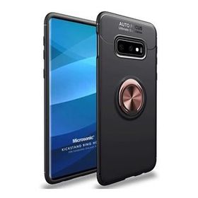 Microsonic Samsung Galaxy S10e Military Ring Holder Siyah Kılıf
