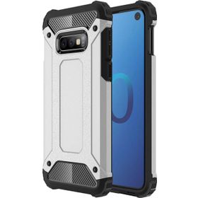 Microsonic Samsung Galaxy S10e Rugged Armor Gümüş Kılıf