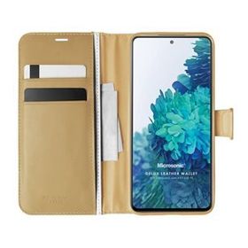 Microsonic Samsung Galaxy S20 FE Delux Leather Wallet Gold Cep Telefonu Kılıf