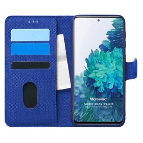 Microsonic Samsung Galaxy S20 FE Fabric Book Wallet Kılıf
