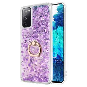 Microsonic Samsung Galaxy S20 FE Glitter Liquid Holder Mor Cep Telefonu Kılıf