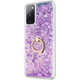 Microsonic Samsung Galaxy S20 FE Glitter Liquid Holder Mor Cep Telefonu Kılıf