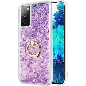 Microsonic Samsung Galaxy S20 FE Glitter Liquid Holder Mor Cep Telefonu Kılıf