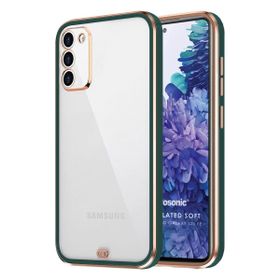 Microsonic Samsung Galaxy S20 FE Laser Plated Soft Koyu Yeşil Cep Telefonu Kılıf