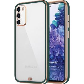 Microsonic Samsung Galaxy S20 FE Laser Plated Soft Koyu Yeşil Cep Telefonu Kılıf