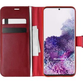 Microsonic Samsung Galaxy S20 Plus Delux Leather Wallet Kırmızı Cep Telefonu Kılıf