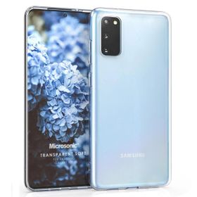 Microsonic Samsung Galaxy S20 Transparent Soft Beyaz Kılıf