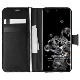 Microsonic Samsung Galaxy S20 Ultra Delux Leather Wallet Siyah Kılıf