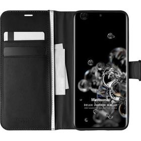 Microsonic Samsung Galaxy S20 Ultra Delux Leather Wallet Siyah Kılıf