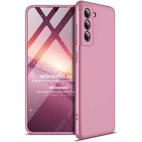 Microsonic Samsung Galaxy S21 FE Double Dip 360 Protective Rose Gold Cep Telefonu Kılıfı