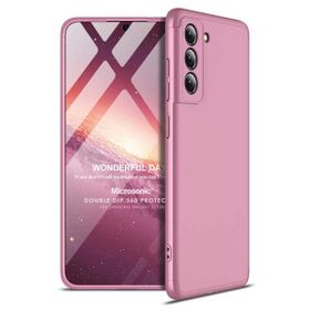 Microsonic Samsung Galaxy S21 FE Double Dip 360 Protective Rose Gold Cep Telefonu Kılıfı