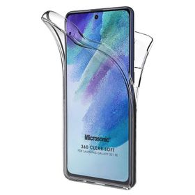 Microsonic Samsung Galaxy S21 FE Full Koruma 360 Şeffaf Kılıf