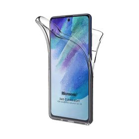 Microsonic Samsung Galaxy S21 FE Full Koruma 360 Şeffaf Kılıf