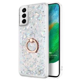 Microsonic Samsung Galaxy S21 FE Glitter Liquid Holder Kılıf