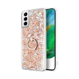 Microsonic Samsung Galaxy S21 FE Glitter Liquid Holder Kılıf