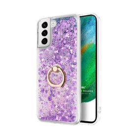 Microsonic Samsung Galaxy S21 FE Glitter Liquid Holder Kılıf