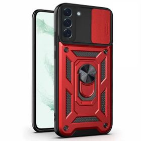 Microsonic Samsung Galaxy S21 FE Impact Resistant Kırmızı Cep Telefonu Kılıfı