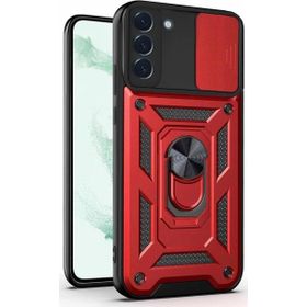 Microsonic Samsung Galaxy S21 FE Impact Resistant Kırmızı Cep Telefonu Kılıfı