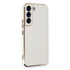 Microsonic Samsung Galaxy S21 FE Olive Plated Beyaz Kılıf