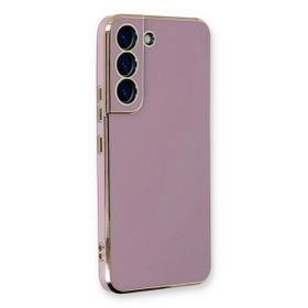 Microsonic Samsung Galaxy S21 FE Olive Plated Lila Kılıf