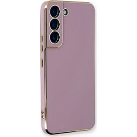 Microsonic Samsung Galaxy S21 FE Olive Plated Lila Kılıf
