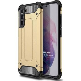 Microsonic Samsung Galaxy S21 FE Rugged Armor Gold Cep Telefonu Kılıfı