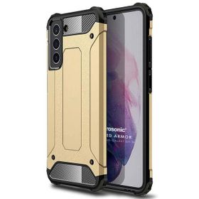 Microsonic Samsung Galaxy S21 FE Rugged Armor Gold Cep Telefonu Kılıfı
