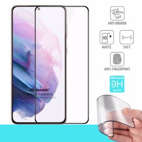 Microsonic Samsung Galaxy S21 FE Seramik Matte Flexible Siyah Ekran Koruyucu