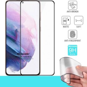 Microsonic Samsung Galaxy S21 FE Seramik Matte Flexible Siyah Ekran Koruyucu