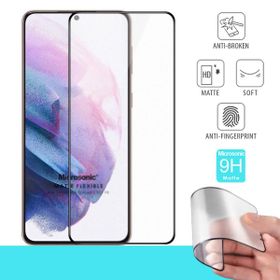 Microsonic Samsung Galaxy S21 FE Seramik Matte Flexible Siyah Ekran Koruyucu